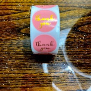 Thank you Stickers 1 Inch 500 pieces Count New